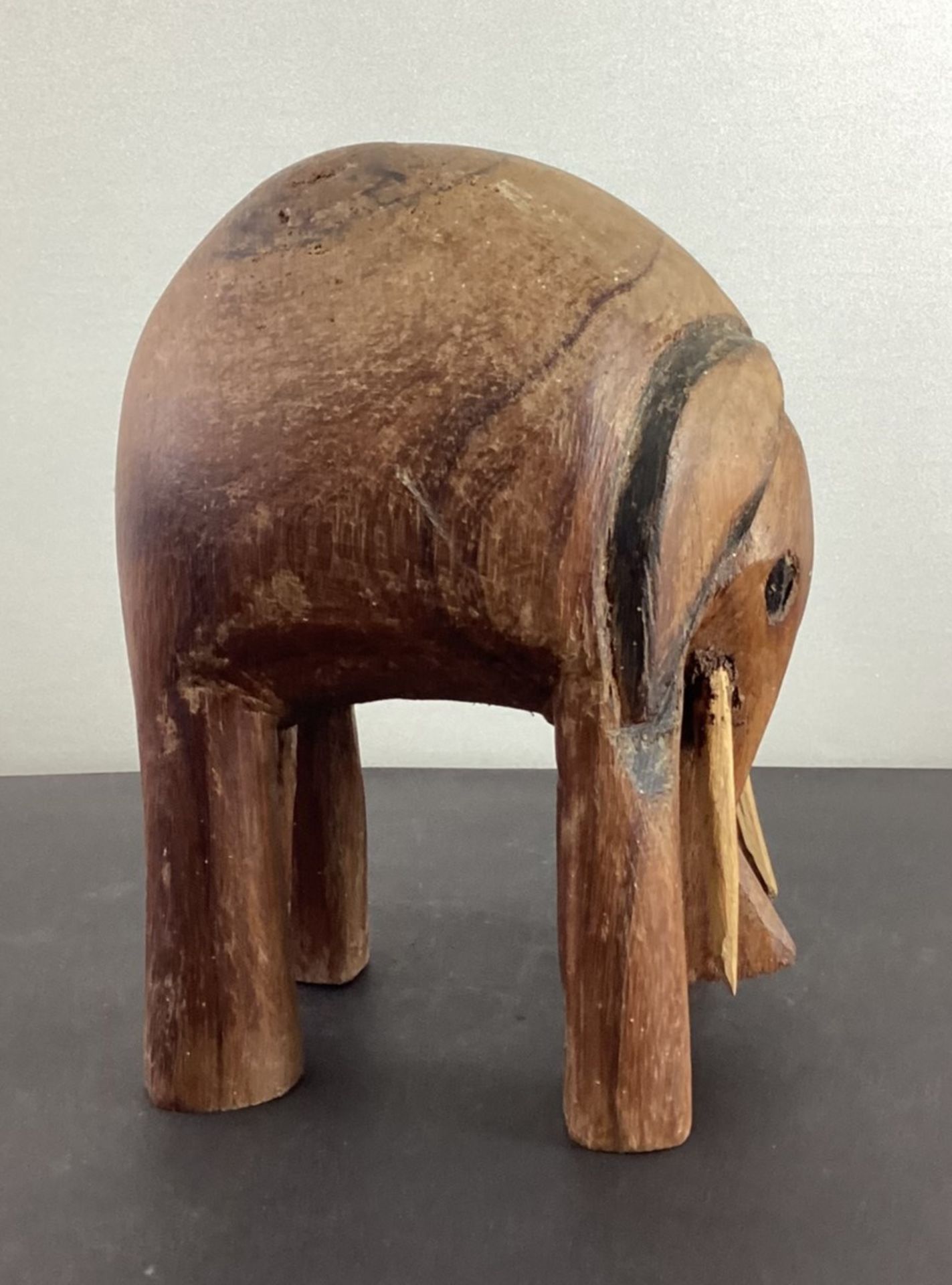 Afrika geschnitzer Elefant - Bild 2 aus 2