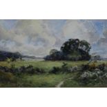 Cuthbert Gresley (1876 - 1963) Summer Skies, Twyford, Derbyshire signed, watercolour, 29cm x 46cm