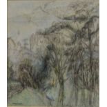 Joan Kevan Dobell, PS (b. 1906) Sea Fret signed, gallery label to verso, pastel, 47cm x 41cm