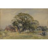 Attributed to Frank Gresley (1855 - 1936) Crow Trees, Barrow-on-Trent watercolour, 27cm x 42cm
