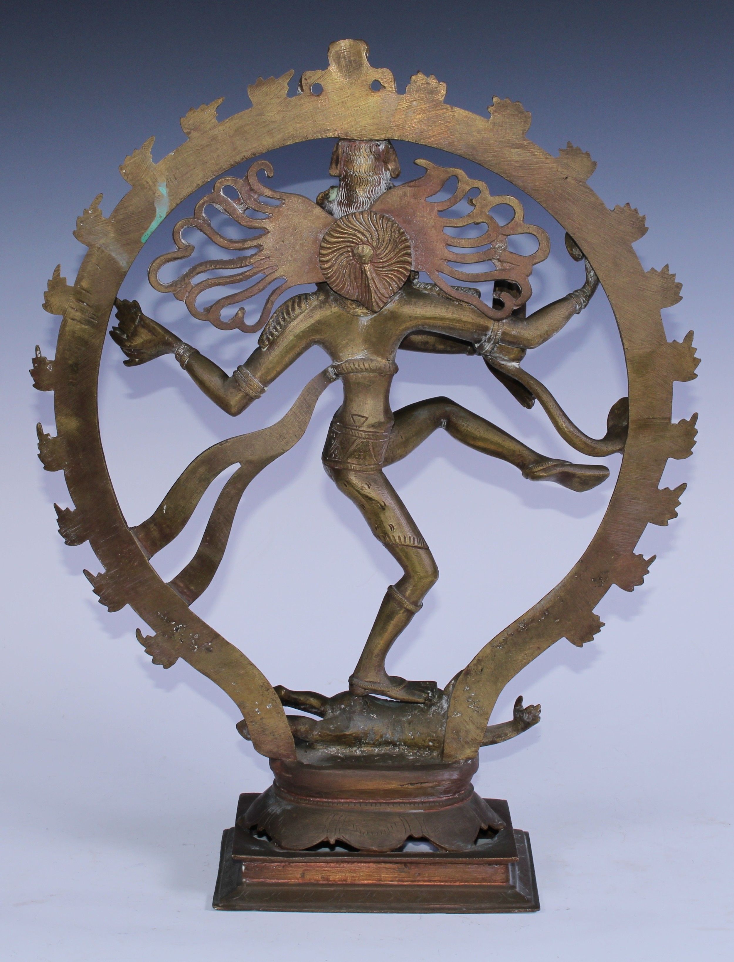 An early 20th century bronze Nataraja, of the Hindu god Shiva, performing the Tandava natyam, - Image 2 of 2