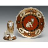 A Royal Crown Derby paperweight, Heraldic Lion, exclusively commissioned by Govier's of Sidmouth,