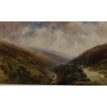 Charles Leslie (19th century) The Highlands signed, watercolour, 14cm x 23cm