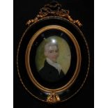 English Midlands School (early 19th century), a portrait miniature, Mr John Davidson, Chief