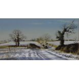 Peter Newcombe (b. 1943) Winter Sunlight, Astwell Road signed and dated 2009, titled to verso,