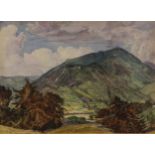 Edward Carter Preston, RMS (1885-1965) A Welsh Landscape signed, watercolour, 28cm x 38.5cm