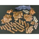 Coins - quantity of One Penny; 1919 KN penny; a small amount of Cupro Nickle; etc