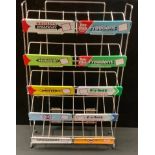 A Wrigley's Chewing Gum shop display stand, five tiers, each with two advertising slips inc