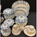 A Hammersley part floral tea service; Booths Dragon dinner ware; etc