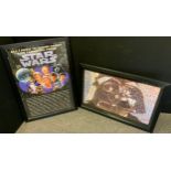 Star Wars - a Robert Silvers Darth Vader Photomosaics poster, 58cm x 85cm; another All I Need To