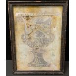 A 19th century foil picture, Classical Urn, 49cm x 35cm