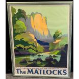 Local railway advertising - after George Ayling (British 1887-1990) 'The Matlocks', Derbyshire