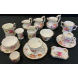 Royal Crown Derby Posies pattern trinket dishes, jugs, loving cup, etc