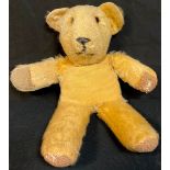 A golden mohair teddy bear