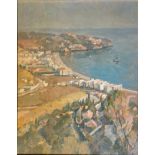 Hugh Mickley Neapolitan Coastal Scene signed, dated 92, oil on board, 38.5cm x 30.5cm