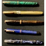 Pens - a Waterman's 513 fountain pen, 14ct gold nib; others, Parker Vacumatic, Parker Duofold,