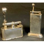 A Dunhill table lighter, Patent No. 390107, Reg'd Design no. 737418; another, Dunhill Standard table