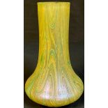 A Loetz type iridescent glass vase, 20cm high