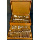 A Mappin & Webb canteen of flatware for twelve, cased
