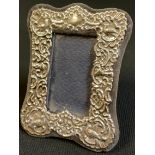 A Victorian style silver easel photograph frame, London 1984