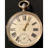 An Improved Patent silver pocket watch, Chester 1915