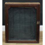 Retail - an early 20th century shop display cabinet, 72.5cm high, 60.5cm wide, 14.5cm deep