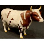 A Beswick model of a bull, Champion Whitehill Mandate, printed marks