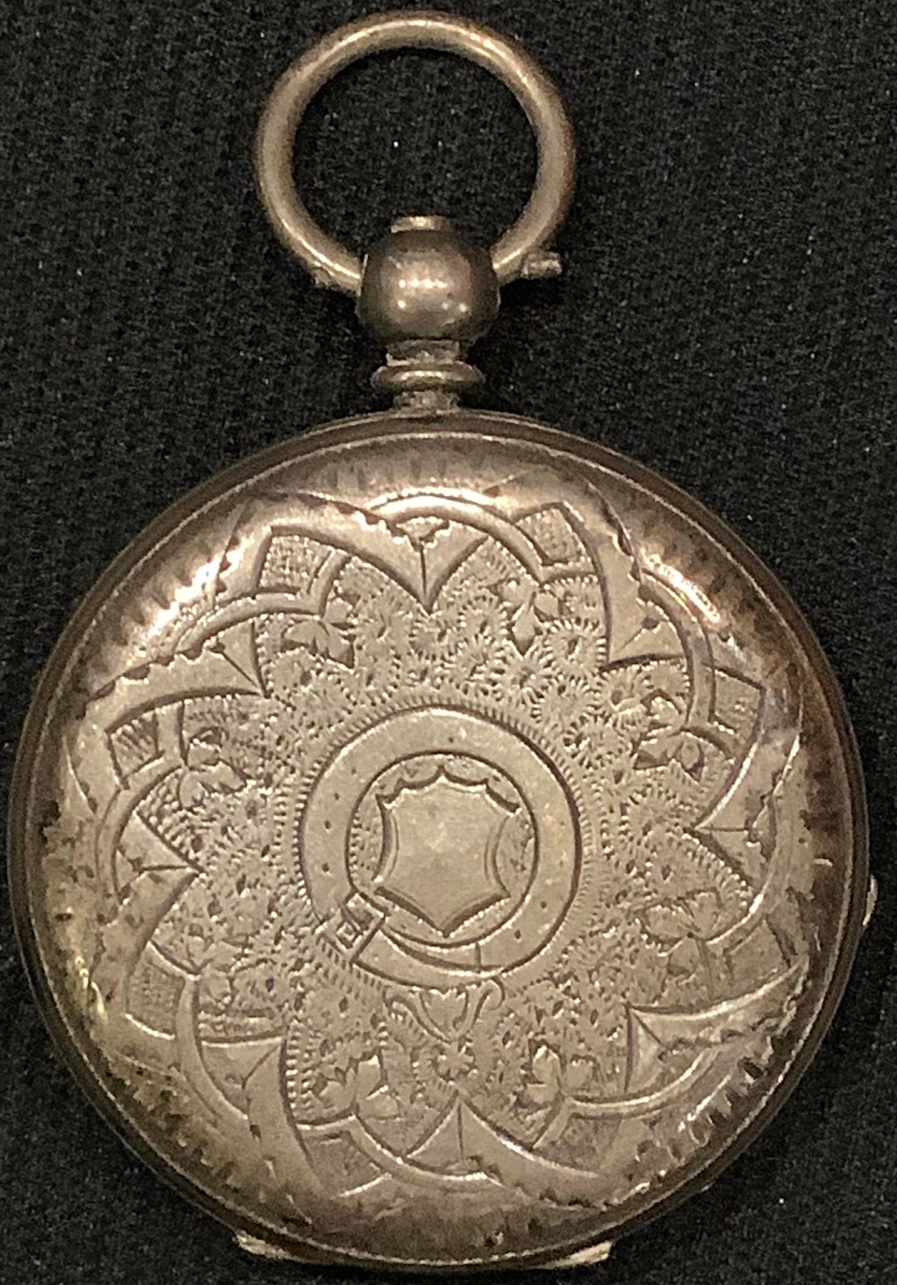 A 19th century silver open faced pocket watch - Bild 2 aus 3