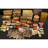 Tins - advertising and other, including Tortoiseshell Smoking Mixture, Ogden's Walnut Plug Sliced;