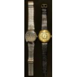 A vintage Sekonda day/date wristwatch; an Orion day/date wristwatch (2)