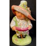 A Royal Crown Derby Mansion House Dwarf, by M E Reynolds, signed, his short hat titled "Auction of