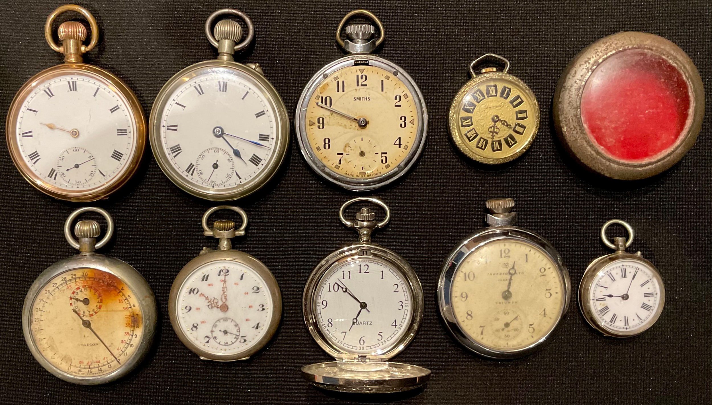 A collection of pocket watches