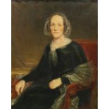 English School (19th century) Portrait of a Lady, by repute from the Cavendish family of Derbyshire,