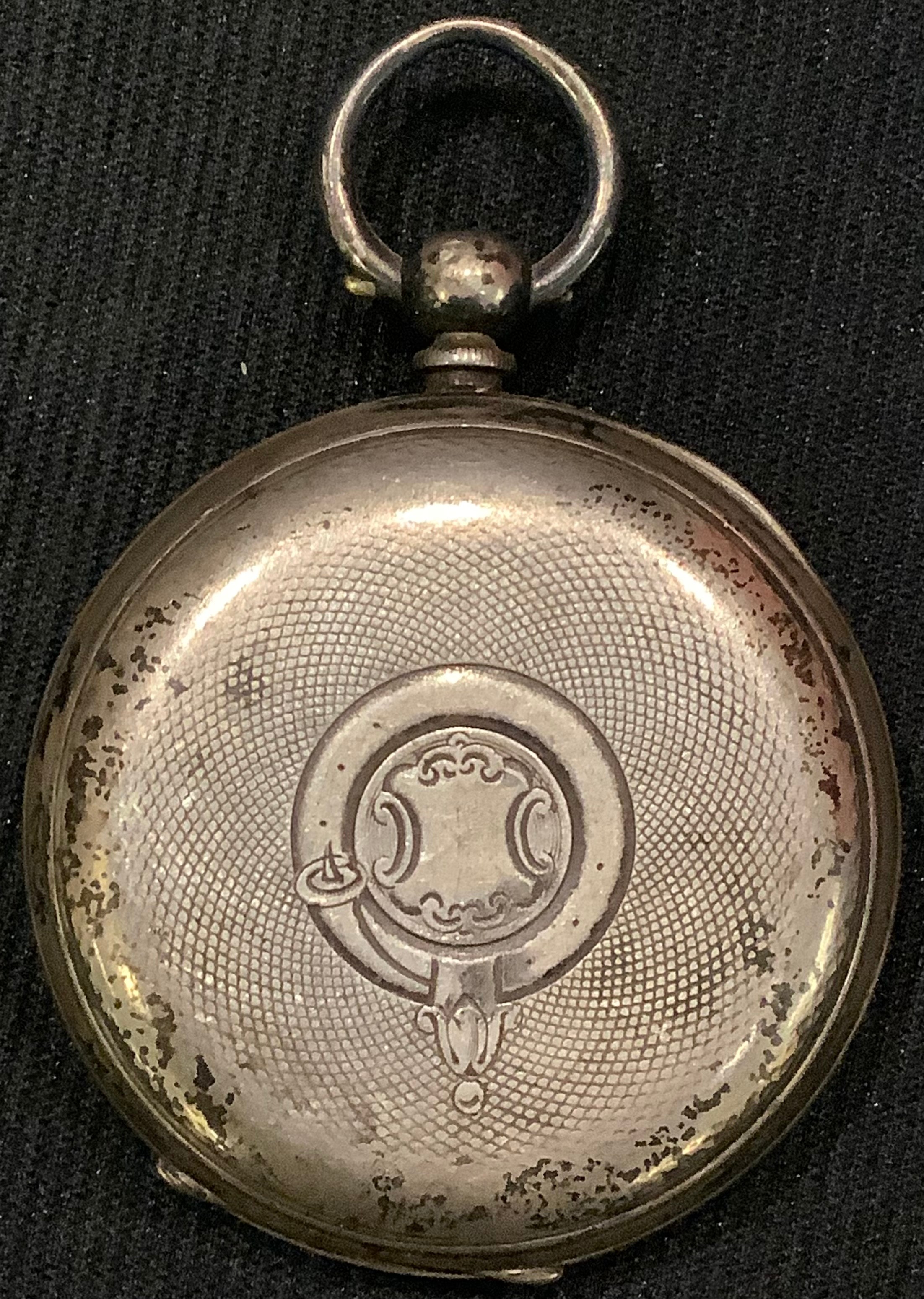 A Victorian silver open faced pocket watch, London 1882 - Bild 2 aus 3