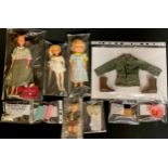 Toys - a 1970's jointed doll with ballet shoes, leotard, tights and tutu; another 1970's doll; a