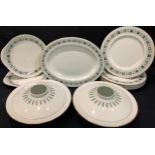 A Royal Doulton Tapestry pattern dinner service, TC1024, comprising oval platter, pair of