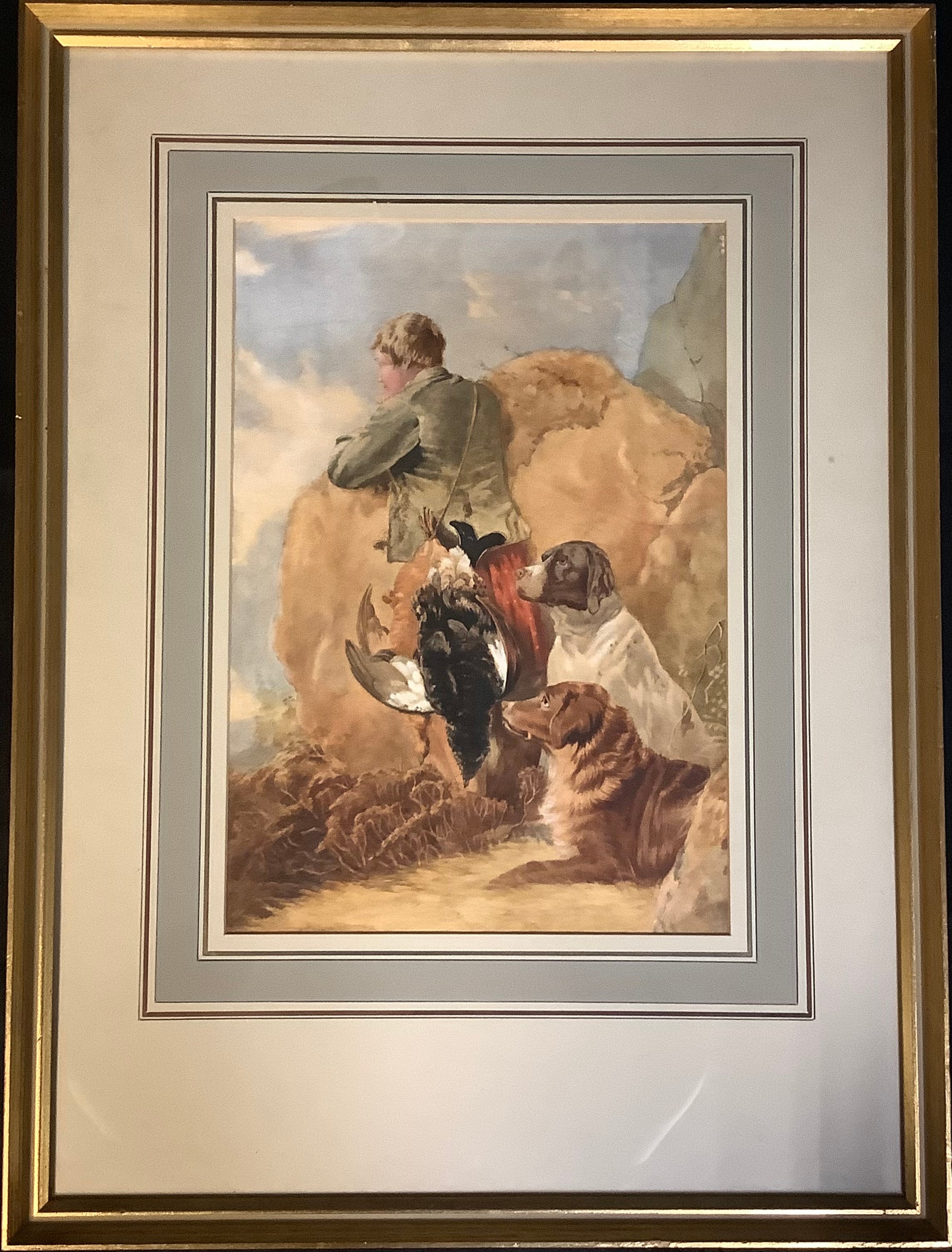 English School (19th century) The Days Bag watercolour, 36cm x 25cm - Bild 2 aus 2