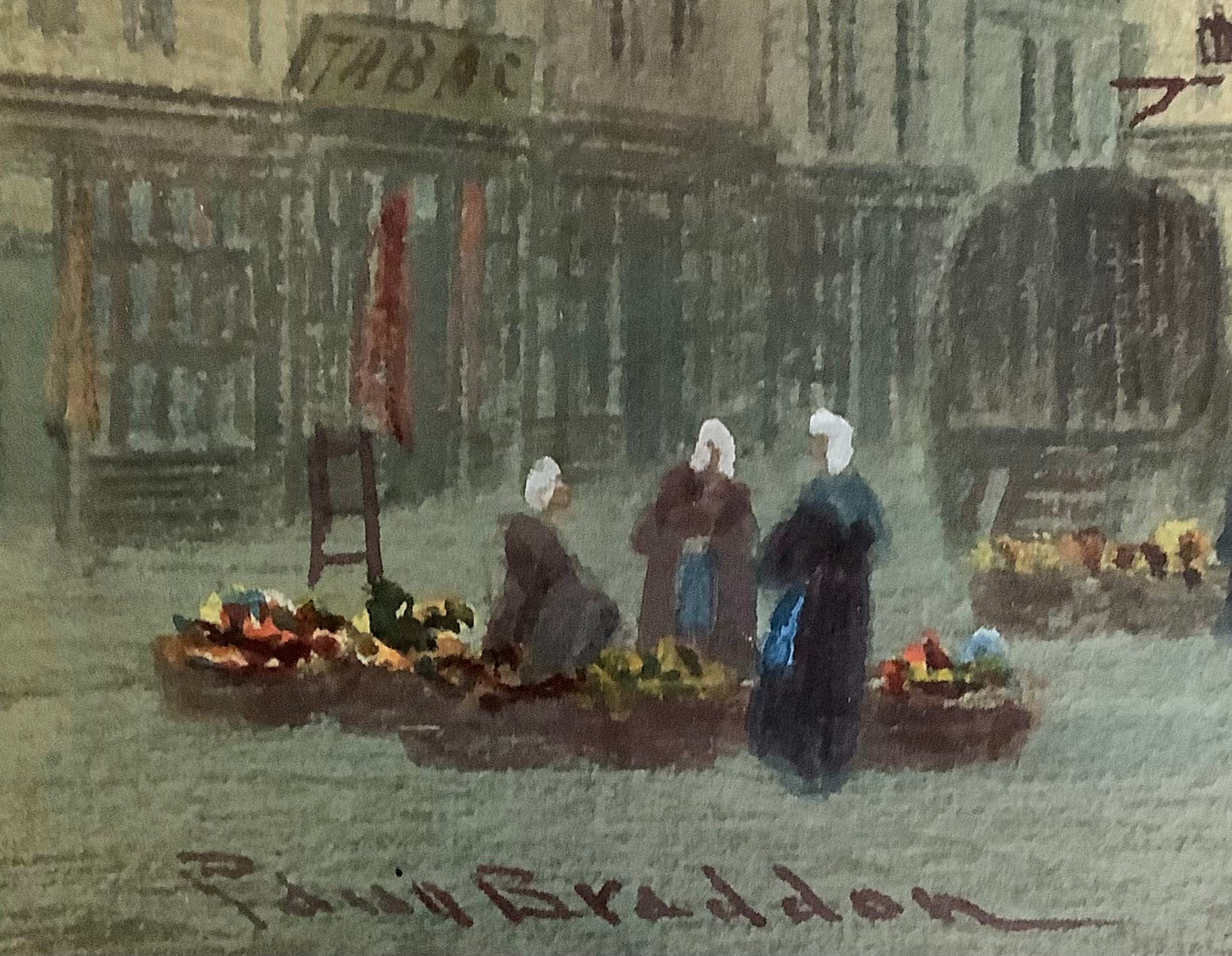 Paul Braddon (1864 - 1938) A Continental Market Day signed, watercolour, 37cm x 54cm - Bild 2 aus 2