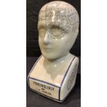 A reproduction Phrenology head, 29cm high