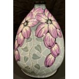 A large Belgian Art Deco ovoid vase, signed F Moreau 56, 35cm high