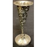 A Chinese silver specimen vase, character mark, c.1900