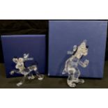 Swarovski Crystal Goofy and Pluto, each boxed (2)