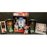 Toys, Star Wars, comprising two Hasbro The Power of the Force Chewbacca and Ponda Baba figures, each