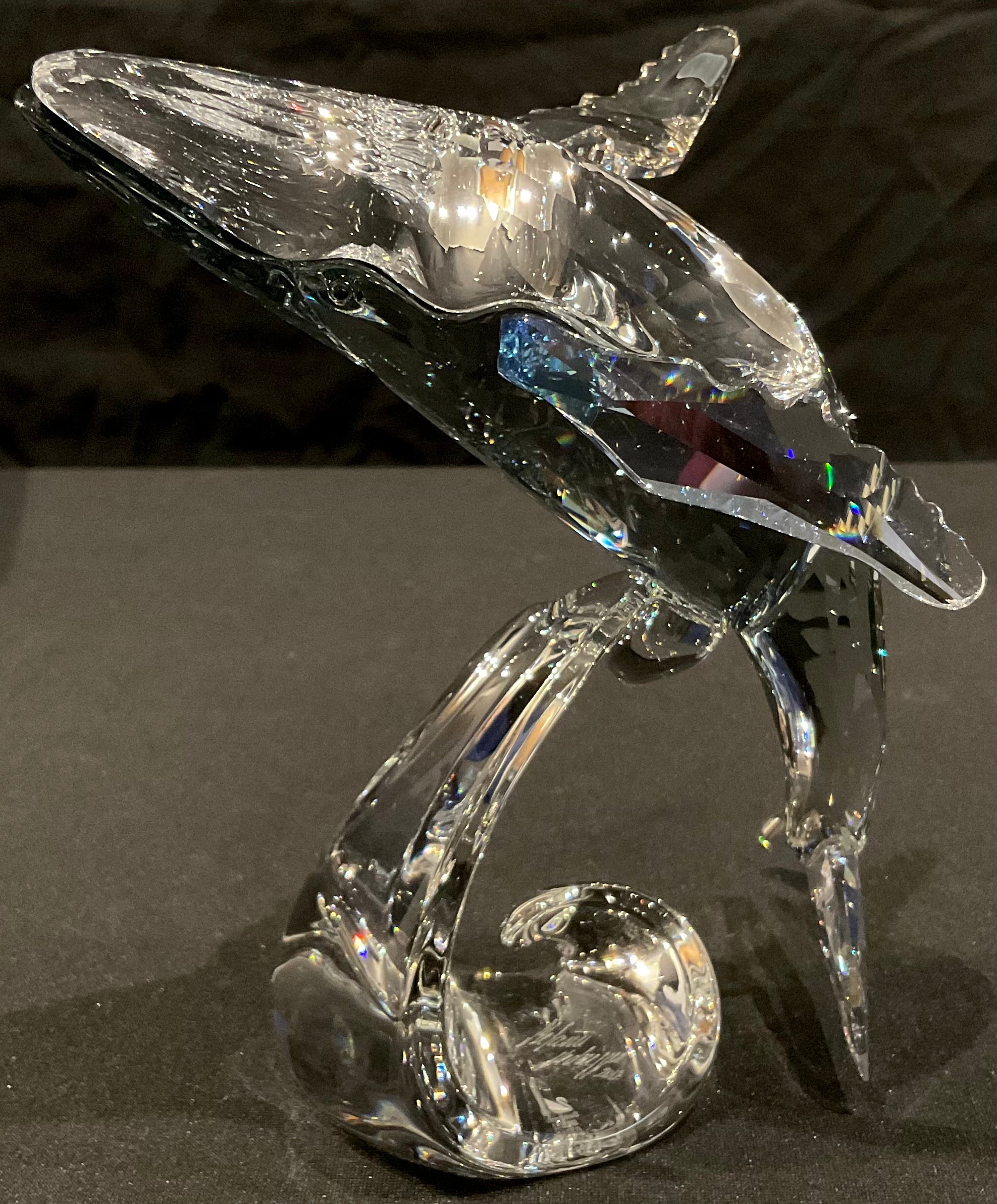 A Swarovski Crystal model, Paikea Whale, boxed, certificate; another, Whale Calf, boxed (2) - Image 2 of 3