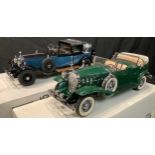 A Danbury Mint 1:24 scale 1932 Cadillac V-16 Sport Phaeton, boxed and a Franklin Mint Precision