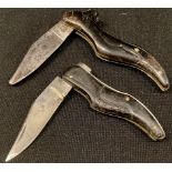 A Victorian novelty penknife, the handle modelled as a shoe; another, similar (2)