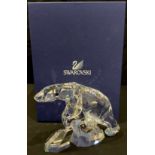 A Swarovski crystal Nanuc Polar bear, boxed