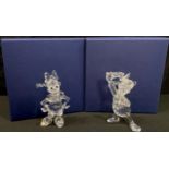 Swarovski Crystal Donald Duck and Daisy Duck, each boxed, certificates (2)