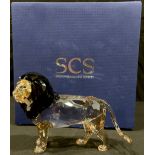 A Swarovski Crystal model, Lion Akili, SCS Annual Edition 2016, certificate, boxed