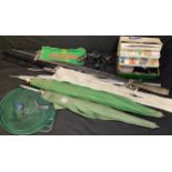 Fishing Equipment - a Trident Match TM110 fishing rod; another, TM120; a Silstar ET Match rod 3802-